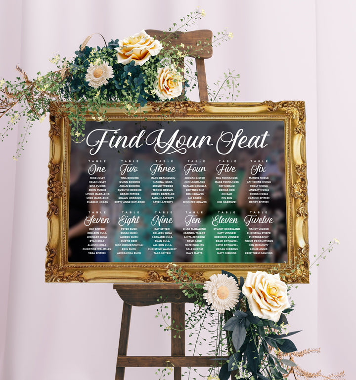 Our Favorite People Custom Seating Chart Header Decal - FAIRYTALE EVENING