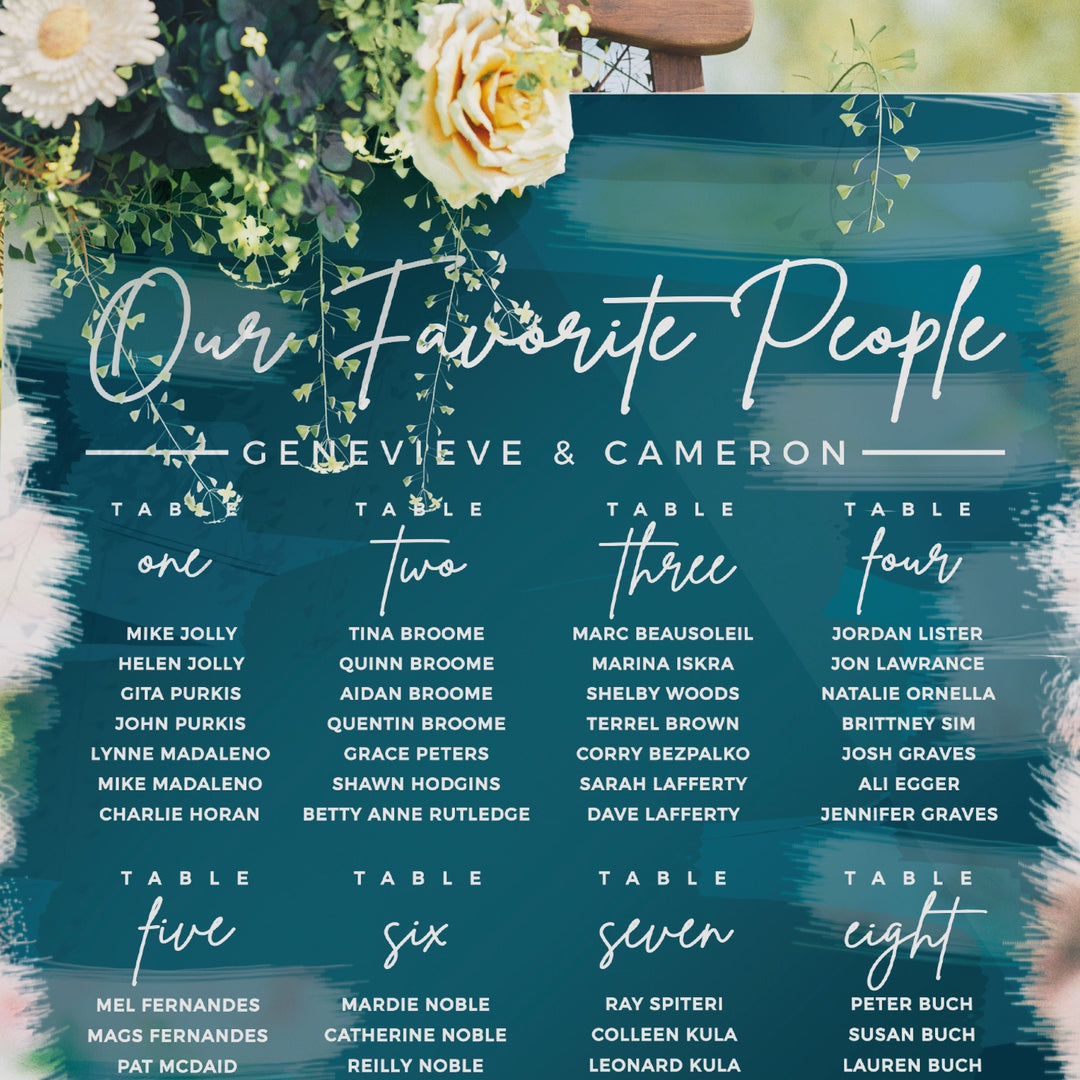 'Our Favorite People' Custom Vinyl Seating Chart Header Decal - METROPOLITAN GALA