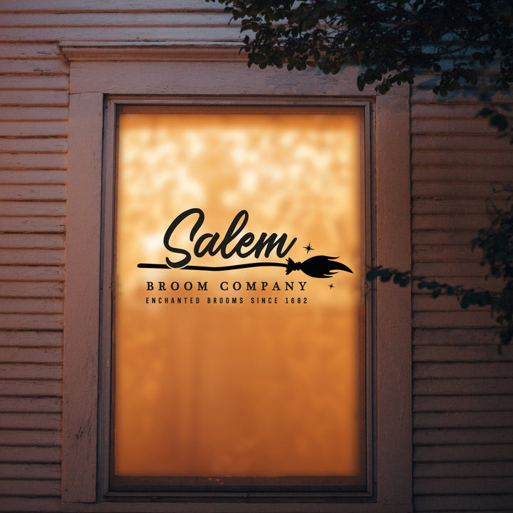 'Salem Broom Company' Halloween Vinyl Decal Sticker