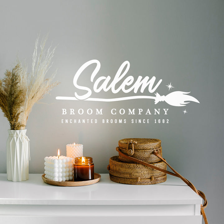 'Salem Broom Company' Halloween Vinyl Decal Sticker