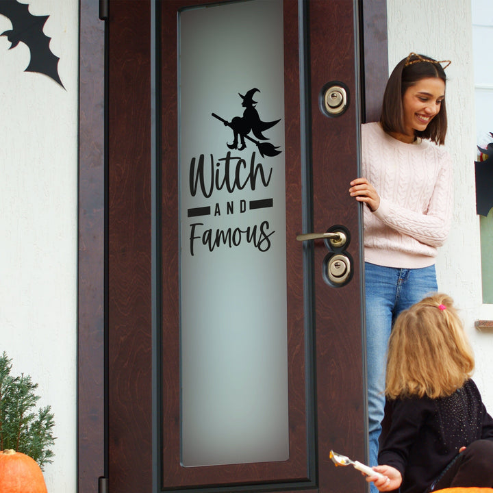 'Witch & Famous' Halloween Vinyl Decal Sticker