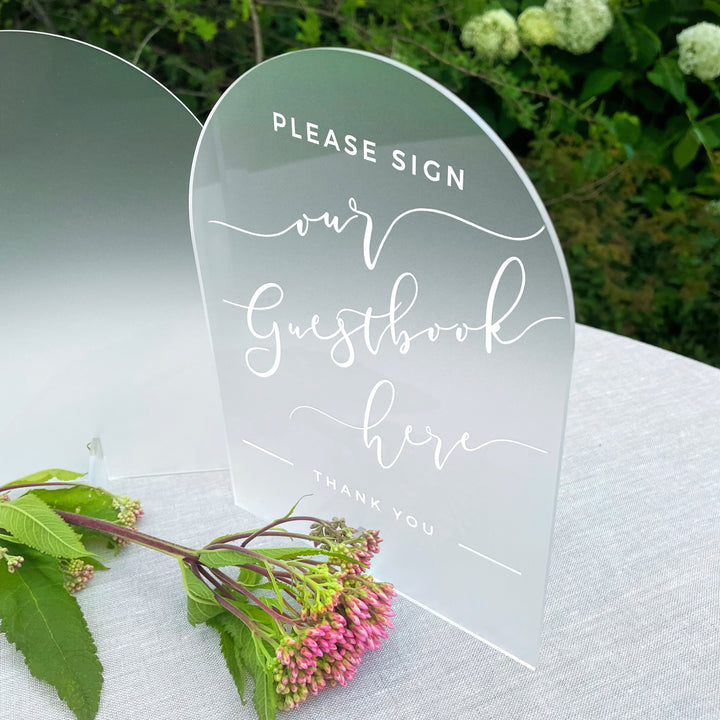 Please Sign Our Guestbook (B) DECAL - ROMANTIC SOIRÉE