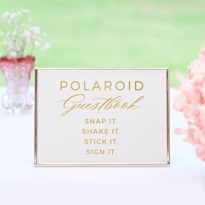 POLAROID GUESTBOOK DECAL  - ROYAL FESTIVITY