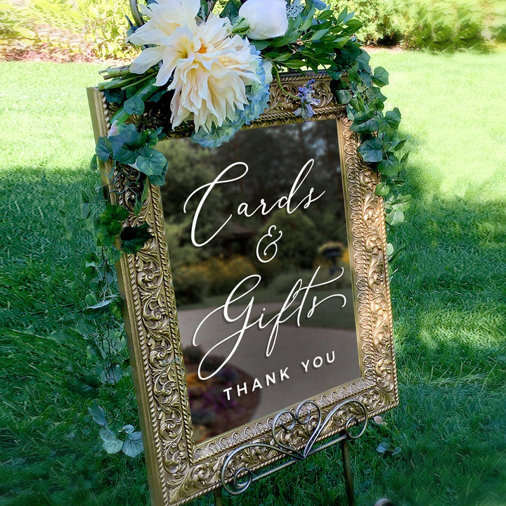CARDS & GIFTS DECAL - GARDEN FORMAL