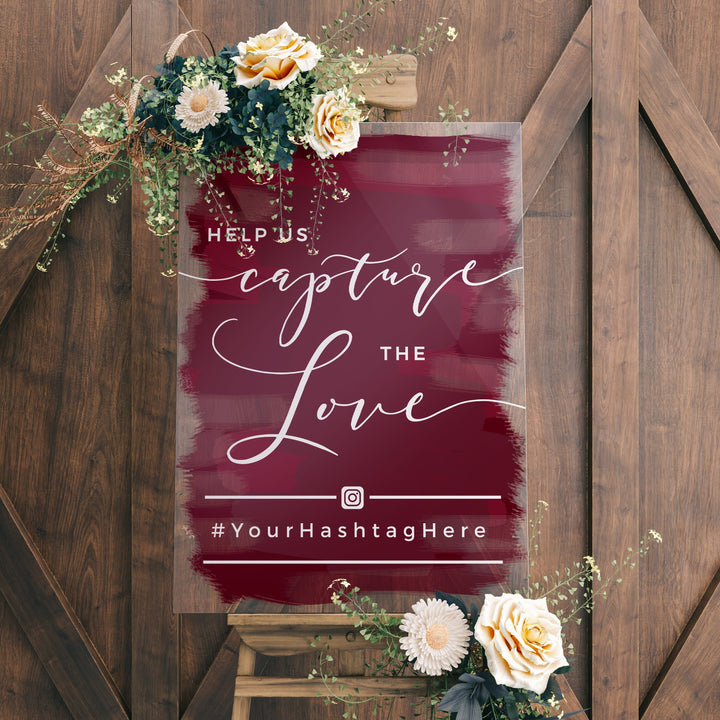 Capture the Love Instagram Hasthtag DECAL - ROMANTIC SOIRÉE
