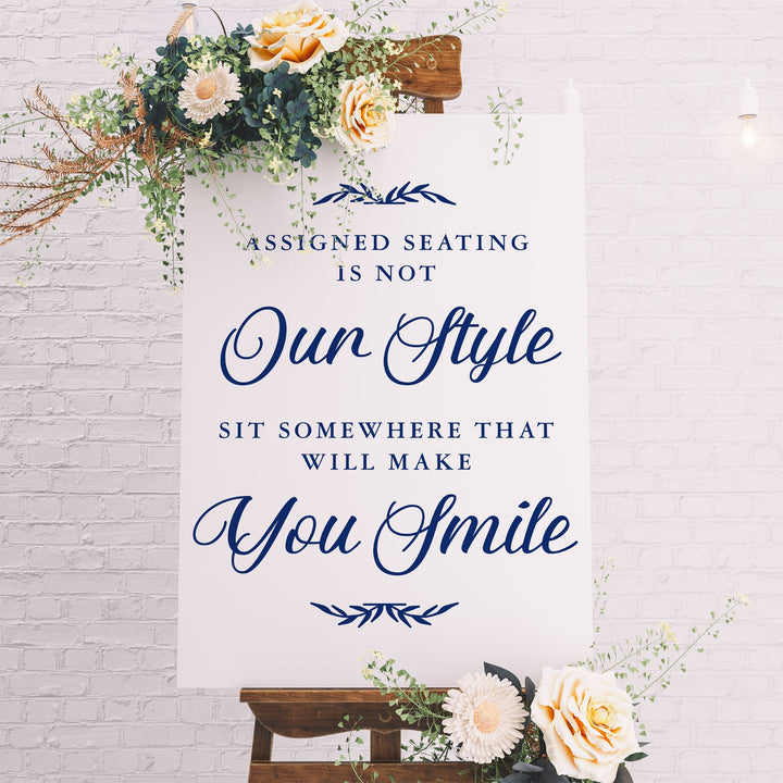 ASSIGNED SEATING IS NOT OUR STYLE CEREMONY Decal - FAIRYTALE EVENING