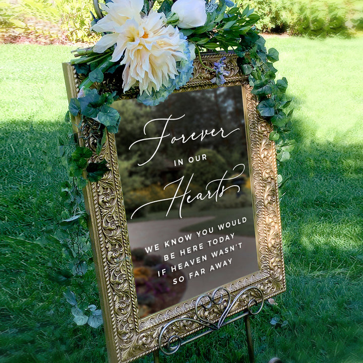 Forever in Our Hearts DECAL - GARDEN FORMAL