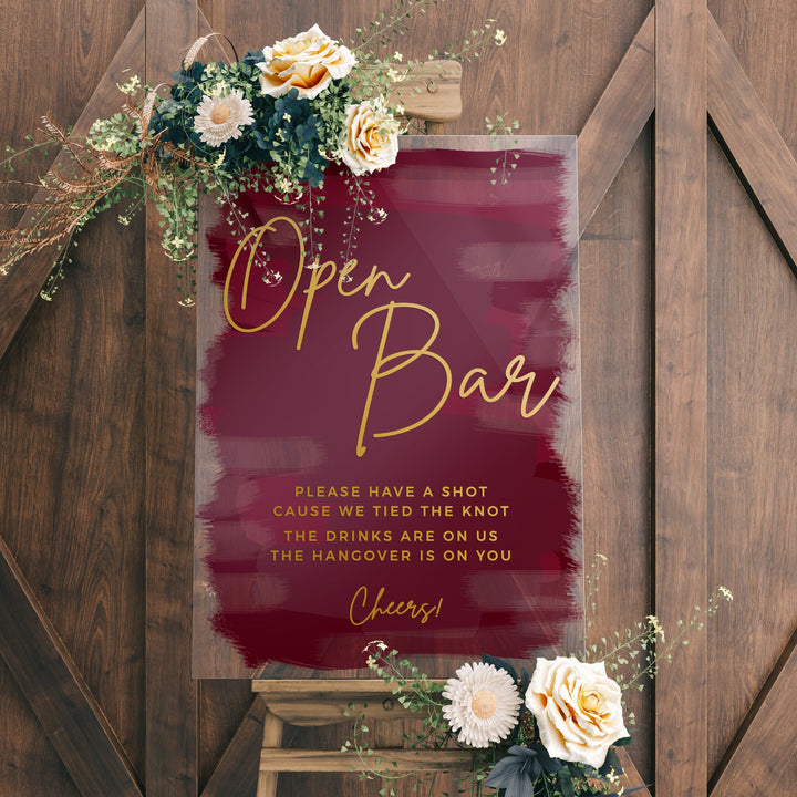 OPEN BAR WEDDING DECAL - MET GALA