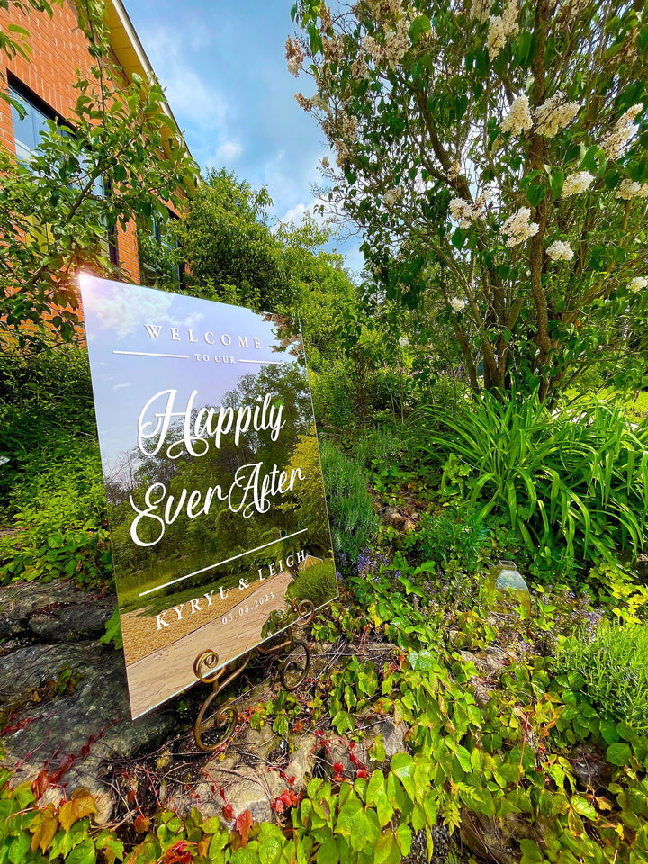 Happily Ever After Mirror Entry Sign - FAIRYTALE EVENING