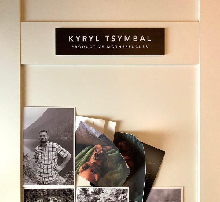 Custom Office Desk Nameplate