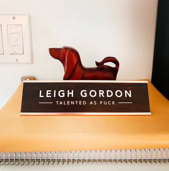 Custom Office Desk Nameplate
