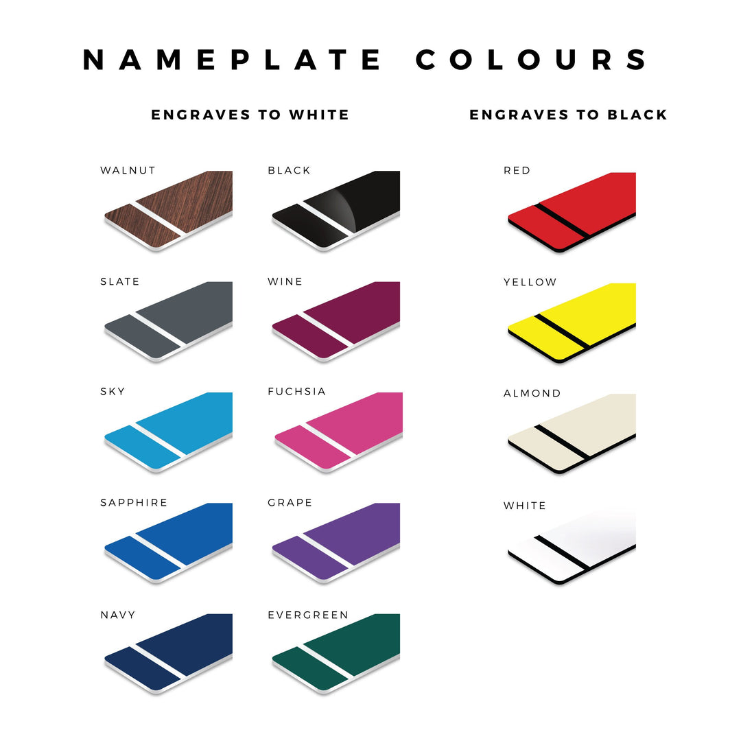 Custom Office Desk Nameplate