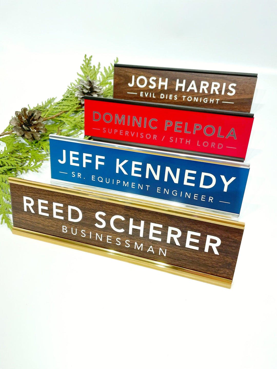 Custom Office Desk Nameplate