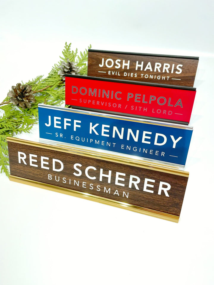 Custom Office Desk Nameplate