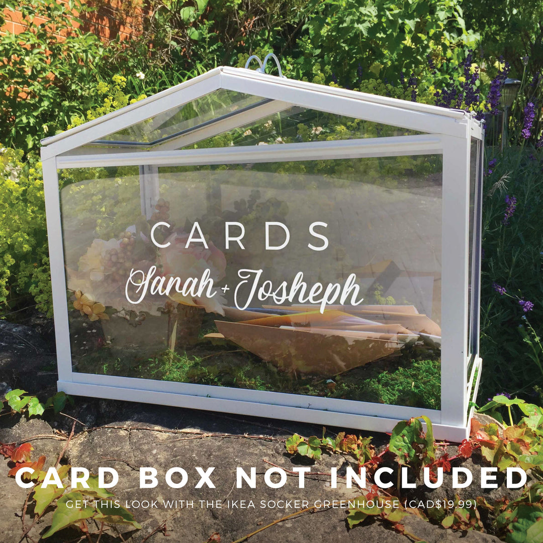 Custom Card Box DECAL - FAIRYTALE EVENING