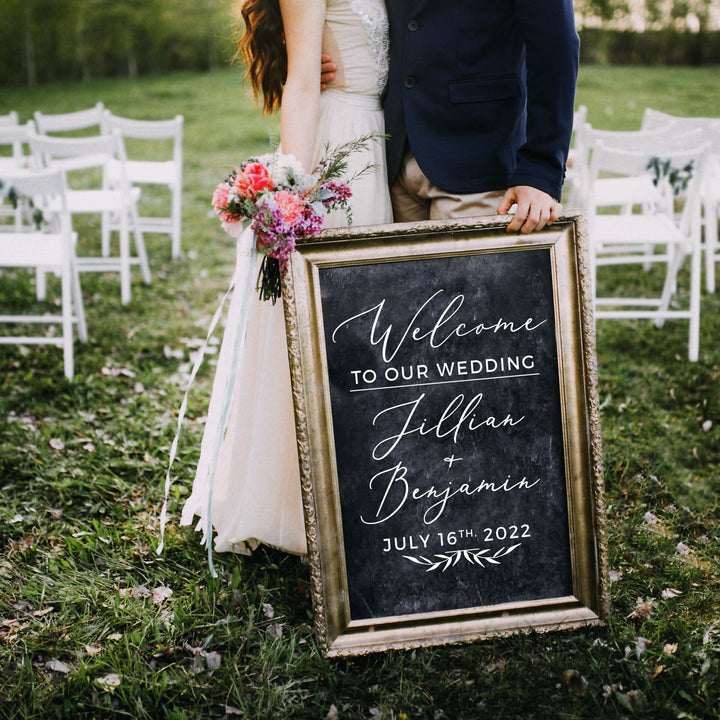 Welcome to Our Wedding Custom Decal - GARDEN FORMAL