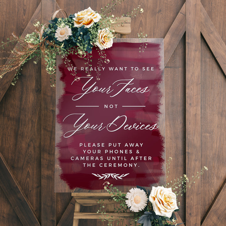 YOUR FACES NOT DEVICES UPLUGGED CEREMONY DECAL  - ROYAL FESTIVITY