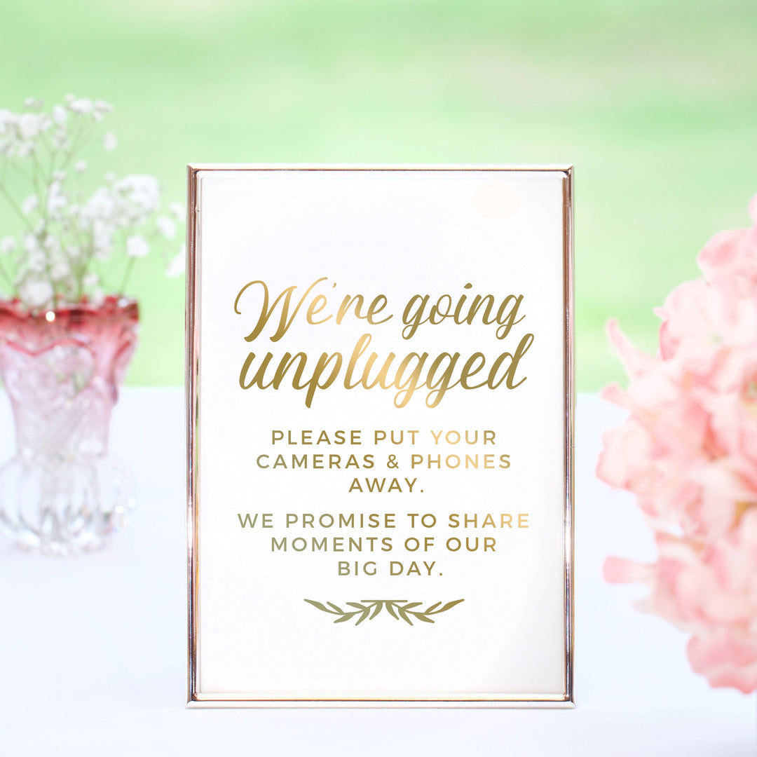 Going Unplugged Ceremony Decal - FAIRYTALE EVENING