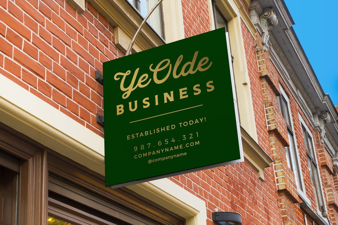 Custom STORE WINDOW Decal - YE OLD BUSINESS