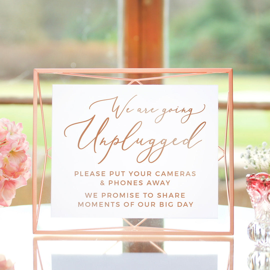 Going Unplugged Ceremony Decal - GARDEN FORMAL