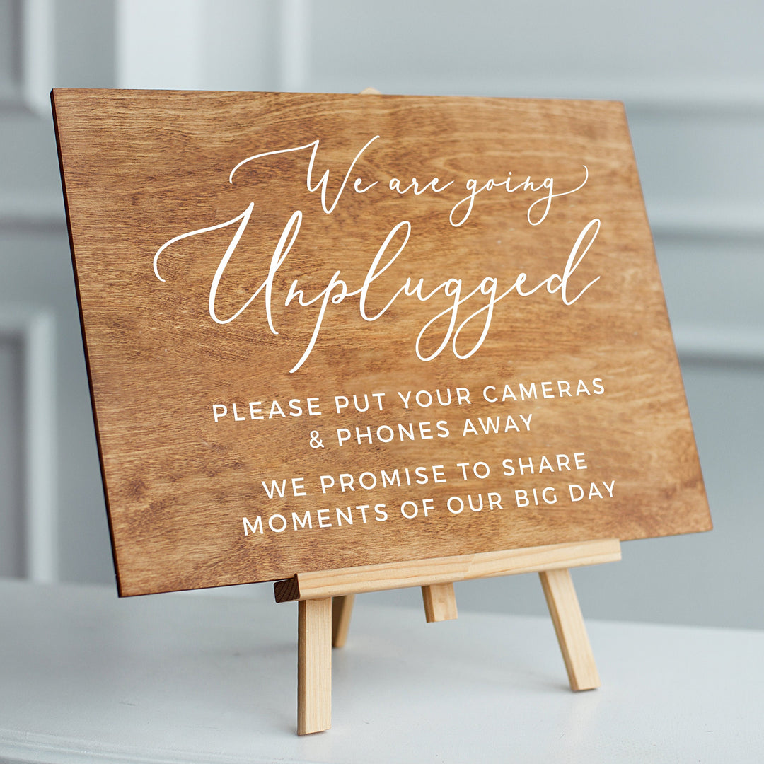 Going Unplugged Ceremony Decal - GARDEN FORMAL