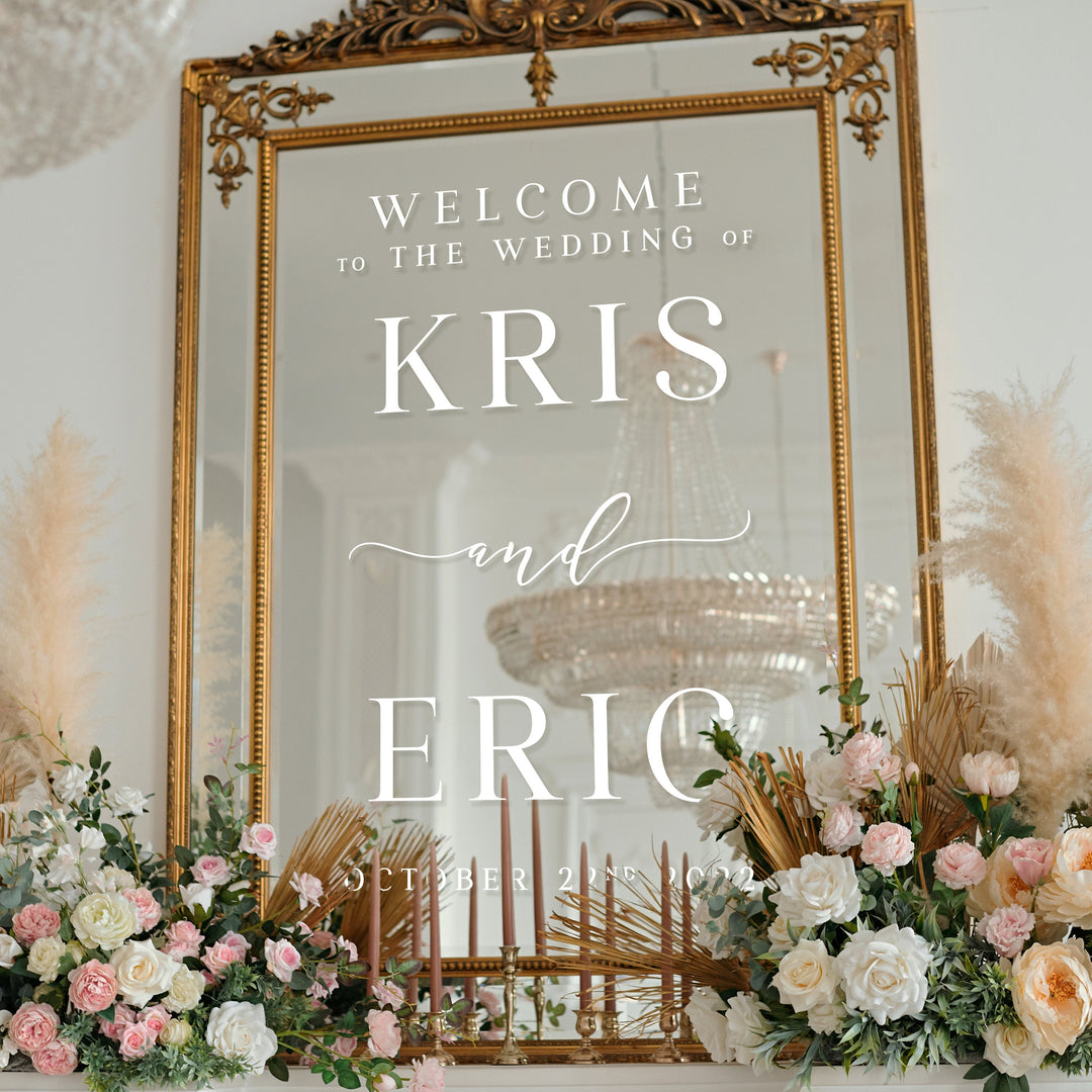 WELCOME TO THE WEDDING OF DECAL - ROMANTIC SOIRÉE