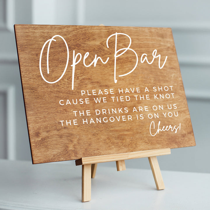 Open Bar Wedding DECAL - METROPOLITAN GALA