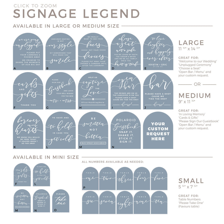Frosted Arched Wedding Signage - ROMANTIC SOIRÉE