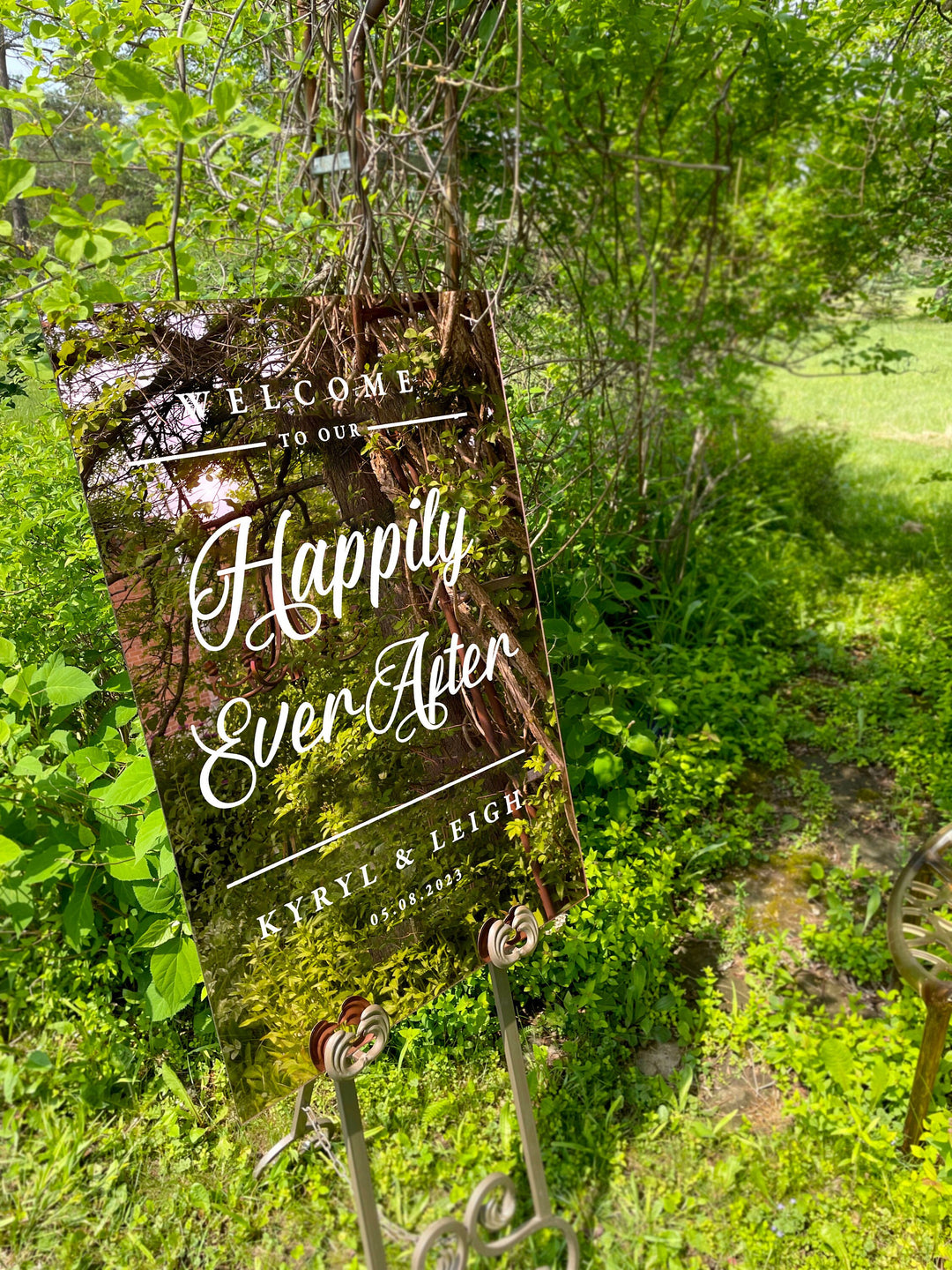 Happily Ever After Mirror Entry Sign - FAIRYTALE EVENING