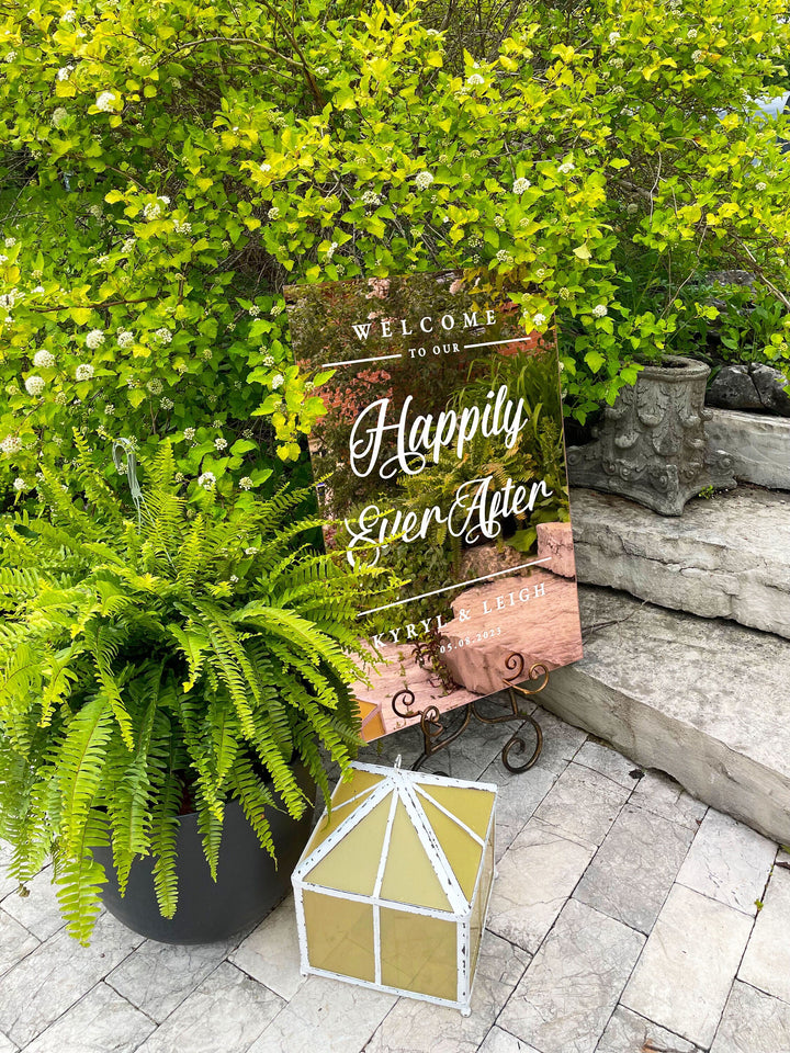 Happily Ever After Mirror Entry Sign - FAIRYTALE EVENING